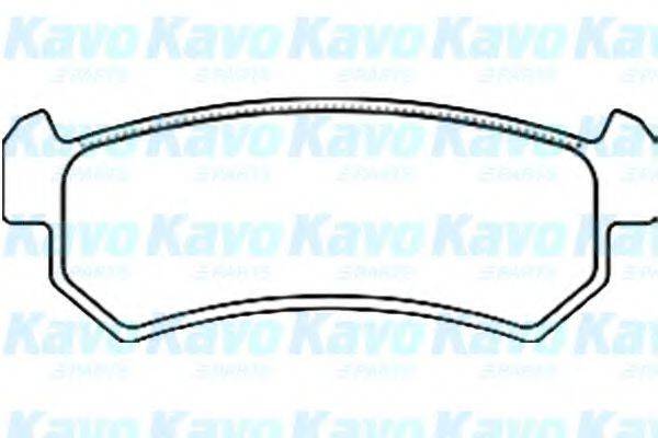 KAVO PARTS BP1010 Комплект гальмівних колодок, дискове гальмо