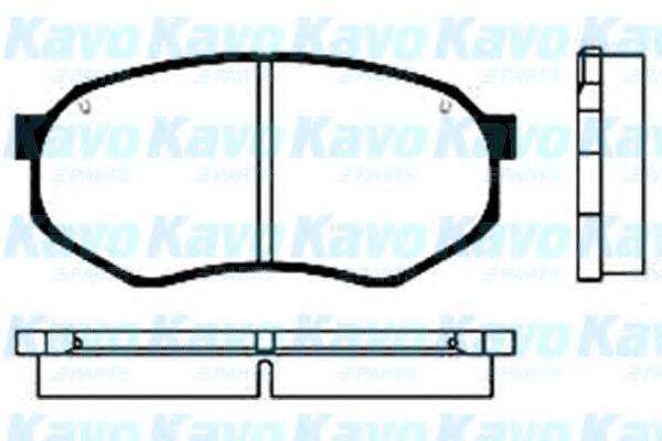 KAVO PARTS BP4515 Комплект гальмівних колодок, дискове гальмо