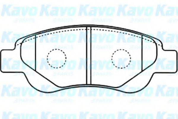 KAVO PARTS BP9097 Комплект гальмівних колодок, дискове гальмо