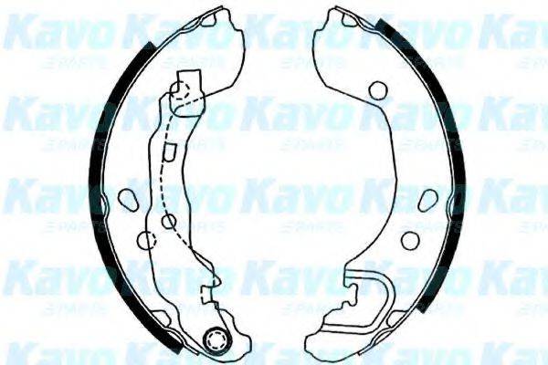 Комплект гальмівних колодок KAVO PARTS BS-7420