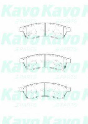 KAVO PARTS BP1015 Комплект гальмівних колодок, дискове гальмо