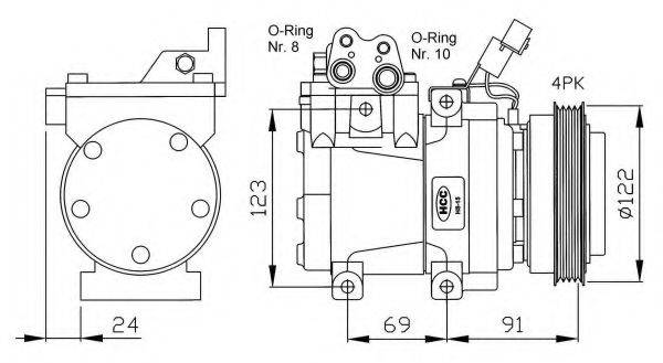 Компресор, кондиціонер NRF 32205G