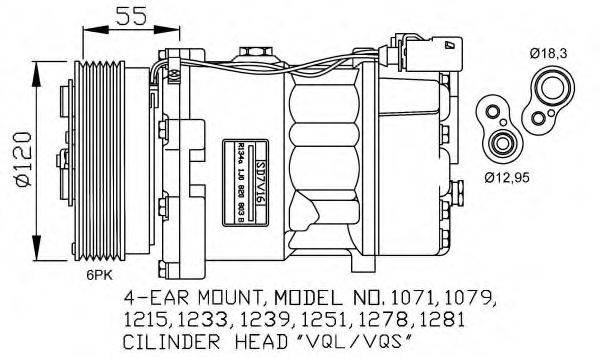 NRF 32206G Компрессор, кондиционер