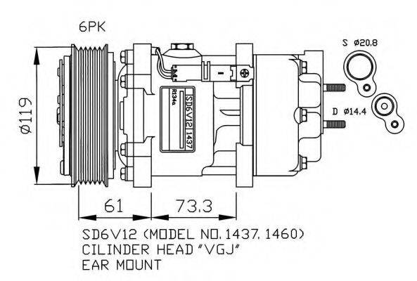 NRF 32217G Компресор, кондиціонер