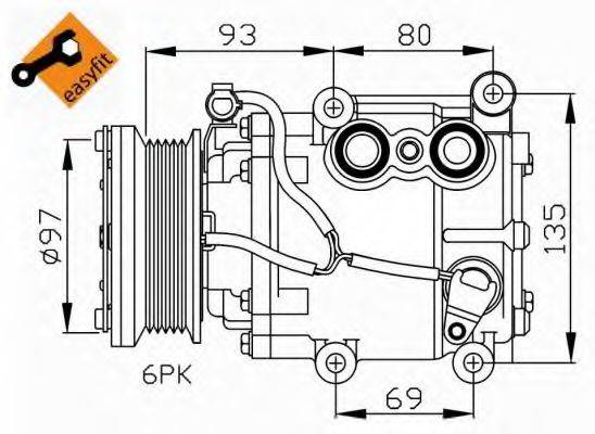 NRF 32247G Компресор, кондиціонер