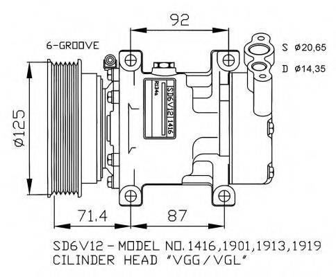 NRF 32259G Компресор, кондиціонер