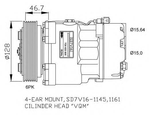 NRF 32489G Компресор, кондиціонер