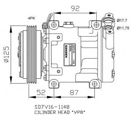 NRF 32743G Компресор, кондиціонер