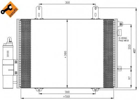 NRF 35353 Конденсатор, кондиціонер