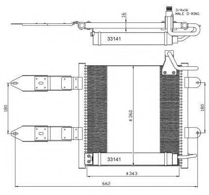 NRF 35367 Конденсатор, кондиціонер