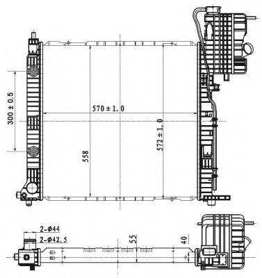 NRF 53177 Радіатор, охолодження двигуна