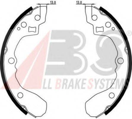 A.B.S. 9080 Комплект гальмівних колодок