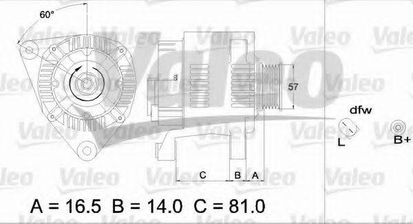 VALEO 437348 Генератор