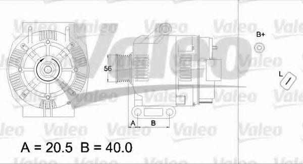 VALEO 437393 Генератор