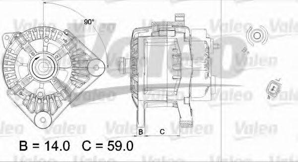 Генератор VALEO 437434