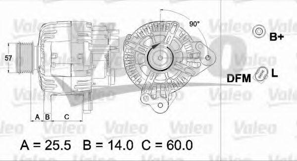 Генератор VALEO 437470