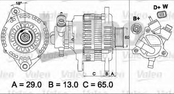 VALEO 437497 Генератор