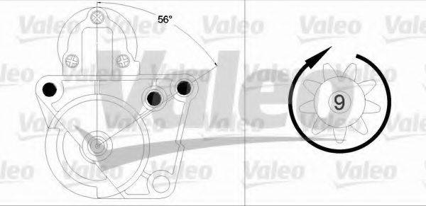 VALEO 458196 Стартер