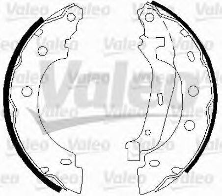 VALEO 562642 Комплект гальмівних колодок