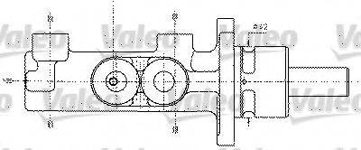 VALEO 402295 Головний гальмівний циліндр