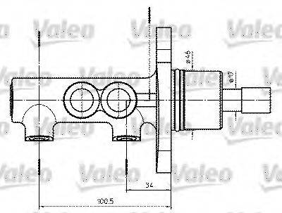 VALEO 402302 Головний гальмівний циліндр