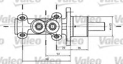 VALEO 402322 Головний гальмівний циліндр