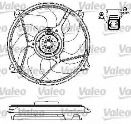 VALEO 696137 Вентилятор, охолодження двигуна