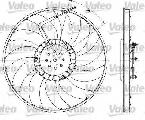 VALEO 698610 Вентилятор, охолодження двигуна