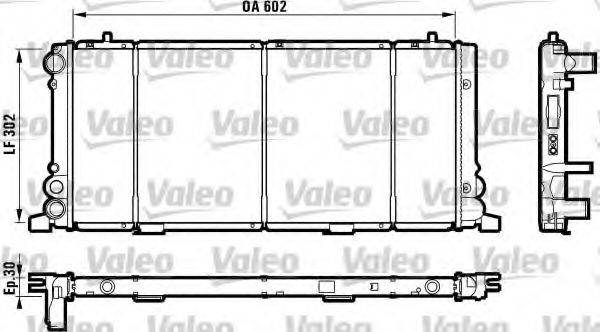 VALEO 730349 Радиатор, охлаждение двигателя