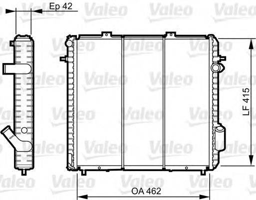 VALEO 730502 Радіатор, охолодження двигуна