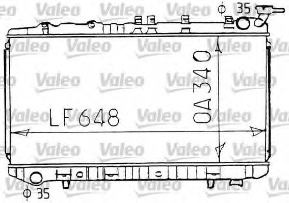 VALEO 731192 Радіатор, охолодження двигуна