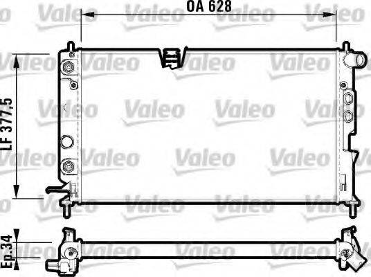 VALEO 731847 Радіатор, охолодження двигуна