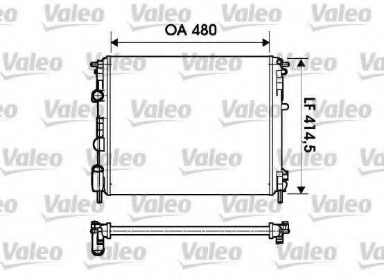 VALEO 732621 Радіатор, охолодження двигуна