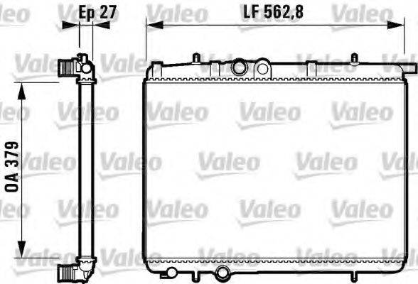 VALEO 732910 Радіатор, охолодження двигуна