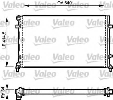 VALEO 734335 Радиатор, охлаждение двигателя