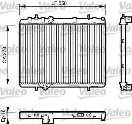 VALEO 734366 Радіатор, охолодження двигуна