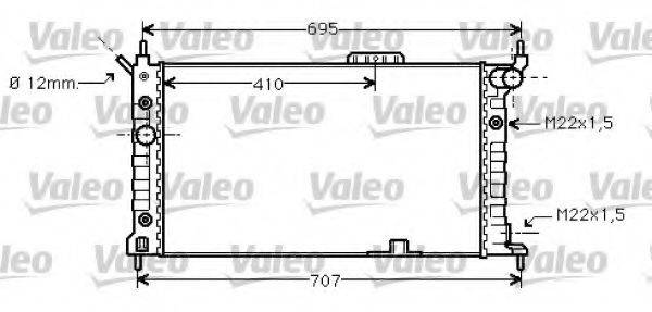 VALEO 734429 Радіатор, охолодження двигуна