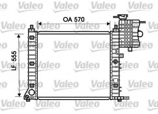 VALEO 734674 Радіатор, охолодження двигуна