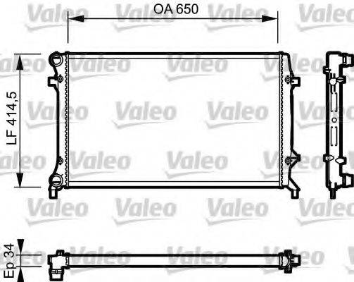 VALEO 735120 Радиатор, охлаждение двигателя