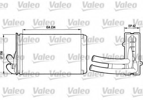 VALEO 812012 Теплообмінник, опалення салону