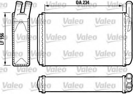 VALEO 812034 Теплообменник, отопление салона