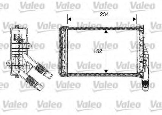 VALEO 812223 Теплообмінник, опалення салону