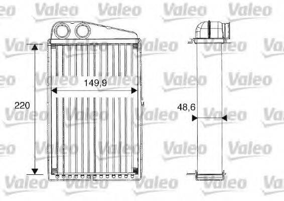 Теплообмінник, опалення салону VALEO 812247