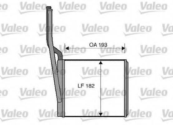 VALEO 812273 Теплообмінник, опалення салону