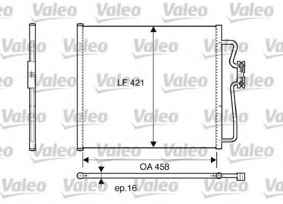 VALEO 816922 Конденсатор, кондиціонер