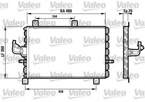 VALEO 816965 Конденсатор, кондиционер