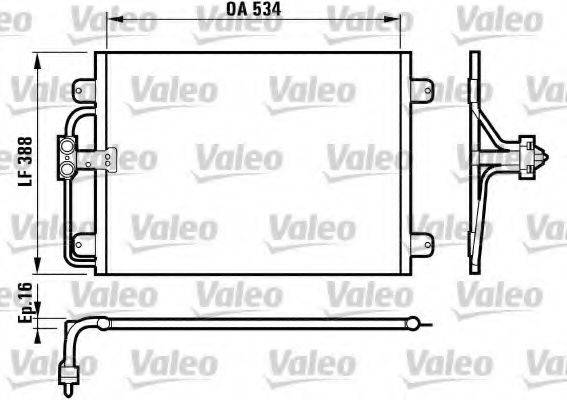 VALEO 817197 Конденсатор, кондиціонер