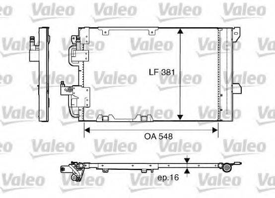 VALEO 817505 Конденсатор, кондиціонер