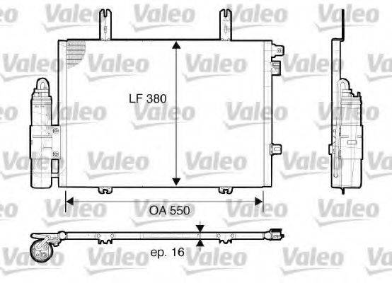 VALEO 817662 Конденсатор, кондиціонер