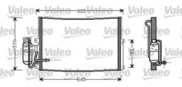 VALEO 817671 Конденсатор, кондиціонер